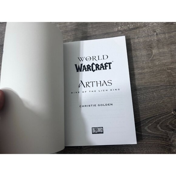 World of Warcraft Arthas Rise of the Lich King by Christie Golden Hardcover 2009 - Picture 2 of 5